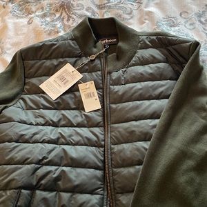 Barbour Carn Baffle Forest Green Zip Jacket